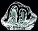 Engraved Lead Crystal -- Penguin Family