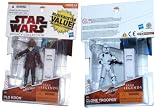 Star Wars 2009 Legacy Collection Saga Legends Blockbuster Value 2 Pack 4 Inch Tall Action Figures - PLO KOON (SL13) with Blue Lightsaber and Battle Gear Box (4 Blaster Rifles and 2 Pistols) Plus CLONE TROOPER from "Attack of the Clones"(SL04) with Blaster Pistol and Battle Gear Box (4 Blaster Rifles and 2 Pistols)
