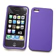 Apple iPhone 4 & 4S Rubberized Snap-On Protector Hard Case, Purple