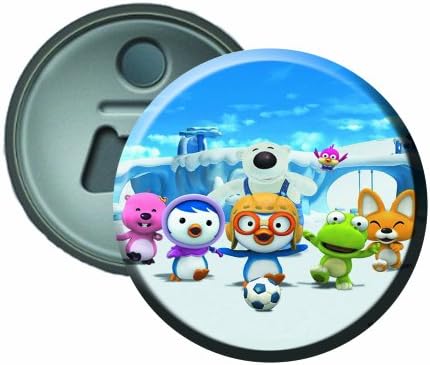 Pororo #7 58mm Button Bottle Opener / Fridge / Magnet