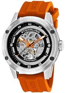 Stuhrling Original Men`s 314R.3316F57Set Leisure Zeppelin 360 Sport Automatic Skeleton Rubber Strap Set Watch