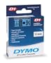 DYMO Labeling Tape, D1, Split Back, Adhesive, Easy Peel, 1/2"x23', Black on Blue