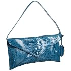 SONDRA ROBERTS NEW YORK Textured Leather Turnlock Clutch