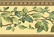 Yellow Leaf Trail Wallpaper Border