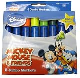 Disney Mickey & Minnie Mouse Jumbo Markers 8 Pack