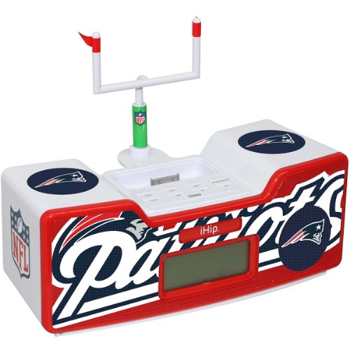 NFL New England Patriots Dual Alarm Clock Radio/Ipod Dock