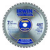 Irwin Industrial Tools 4935555 7-1/4-Inch 48-Tooth Metal Cutting Circular Saw Blade for Ferrous Steel