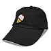 DALIX Ice Cream Dad Hat Cotton Twill Baseball Cap Embroidered Hats Black