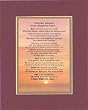 Touching and Heartfelt Poem for Inspirations - With Each Tomorrow Comes a Brand New Dawn Poem on 11 x 14 inches Double Beveled Matting (Burgundy)