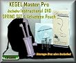 Satin Drawstring Pouch Personal Lubricant included - KEGELMASTER 2000 Advanced Pro Pack for Women has the Instructional DVD and Genuine Female Kegel Master Pelvic Floor Muscle Trainer Exerciser with Spring Set