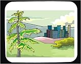 Mouse Pad with buildings, tree, Michigan, cityscape, structure, downtown, park, Detroit
