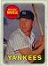 Baseball Card 1969 Topps 500.1 Mantle VG+