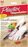 Playtex CleanCuisine Disposable Gloves Medium - 30-Count Package (Pack of 3)