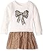 The Children's Place Little Girls' Long Sleeve Knit To Leopard Mesh Dress