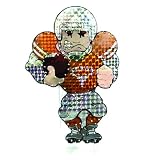 44" NCAA Texas Longhorns Outdoor Lighted Football Player Lawn Figure Decoration