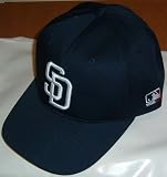 MLB ADULT San Diego PADRES Home Navy Blue Hat Cap Adjustable Velcro TWILL