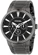 Fossil Men's Dress FS4358 Black Stainless-Steel Quartz Watch with Black Dial