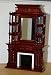 Victorian Mirrored Mahogany Fireplace Dollhouse Miniature