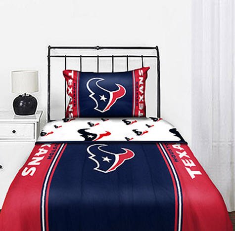 Houston Texans NFL Full Comforter & Sheet Set (5 Piece Bedding)