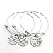 ALoveSoul ''She Believed She Could So She Did'' Inspirational Expandable Bangle Bracelet