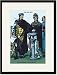 All Products : Black Framed/Matted Print 17x23, Emperor Justinian and Queen Theodora 482-565