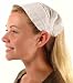 MayaWear Bandana - White Handwoven 100% Cotton with Elastic Backing Easy to wear