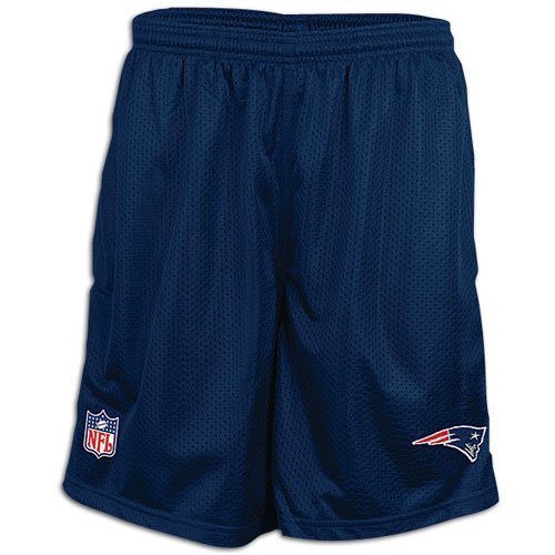 Patriots Reebok Coaches Mesh Shorts - Big Kids