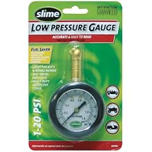 Slime 20096 Low Pressure Dial Tire Gauge 1-20 PSI
