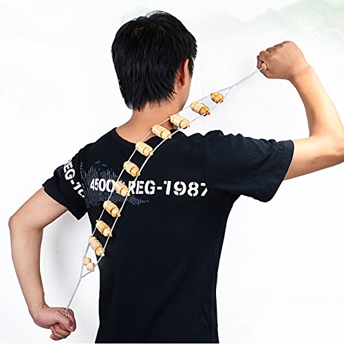 Wooden Full Body Neck Back Leg Waist Rolling Massager Therapy Massage Skin Care Fitness Roller