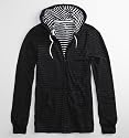 On The Byas Full Zip Double Knit Hoodie - Black X Xlrg