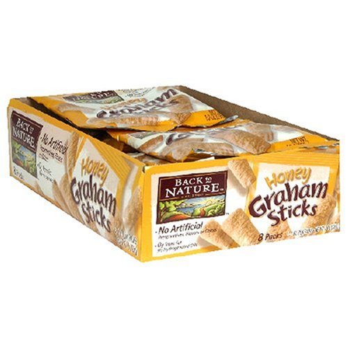 Back to Nature Honey Graham Sticks, 1-Ounce Pouches (Pack of 64) by Back to Nature