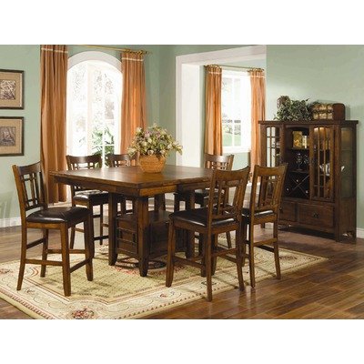 Eureka Counter Height Square Dark Pecan