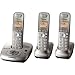 Panasonic KX-TG4023N DECT 6.0 PLUS Expandable Digital Cordless Answering System with 3 Handsets
