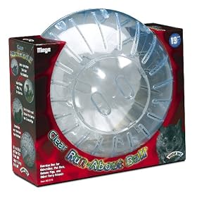 Super Pet Mega Chinchilla Run-About Exercise Ball, 13-Inch Clear