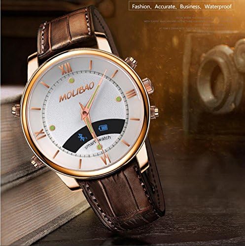 OHPA - MOLIBAO A7 Business Health Leather SmartWatch For iPhone 6/6s, android, SmartPhone, LG, Samsung galaxy s8, Sony etc, Gold