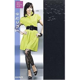 グンゼ Tuche 加藤夏季ElegantStyle シアーフラワー 【レギンス７分丈】 M～Lサイズ TUF36F