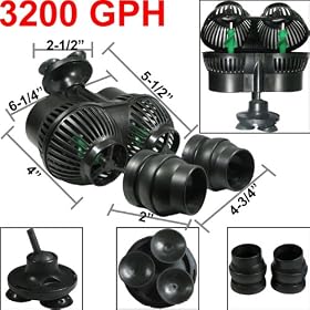 New 12000 L H Dual Twin Wave Maker Aquarium Pump Powerhead by Sky Enterprise USA