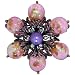 Vintage Purple Acrylic Pearl Flower Brooches & Pins Vintage Purple Acrylic Pearl Flower Brooches & Pins