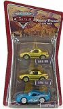 Disney / Pixar CARS 1:55 Die Cast Figure 3-Pack Gold Mia, Gold Tia & Bling Bling McQueen