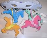 Small Baby Crib Carousel Zoo, with Plastic Musical Box