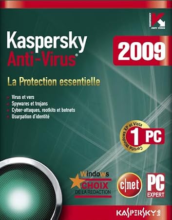 Kaspersky Anti-Virus 2009 (1 Poste /1 An)