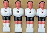 11er Set Kicker Figuren Ersatzteil Kickertisch neu inkl. Schrauben Hudora weiss