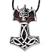 Produkt-Bild: EtNox Anh&auml;nger Thors Hammer Totenkopf mit Helm Bronze teilversilbert bicolor