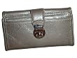 Liz Claiborne Checkbook Wallet Fashionista Flats Boxed Available in Silver & Bronze