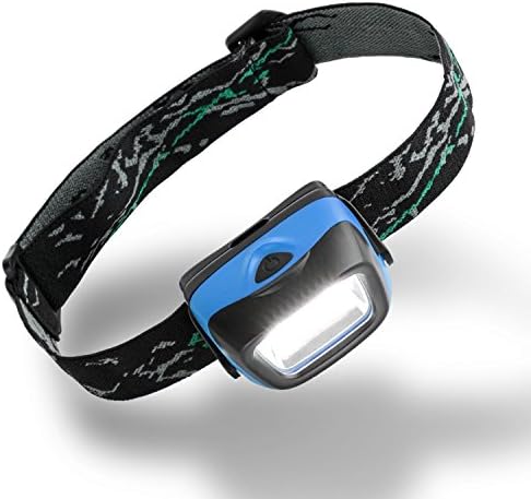 Decaer Best Fit For COB LED head lamp Work Light Super bright Flashlight Headlight , Adjustable Strap, Great For Running, Hiking, Camping, Cycling, Hunting, Night Reading (blue)