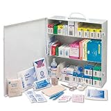 Acme United First Aid Kit for 50 People with Metal Case, OSHA/ANSI Compliant   653 Pieces