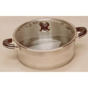 12.5Concord Stainless Steel Low Stock Pot Casserole Skillets Cookware by 