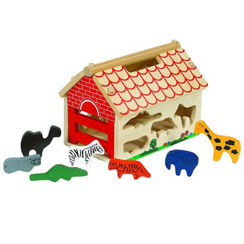 51%2BgeeyfbML Animal House Wooden Shape Sorter