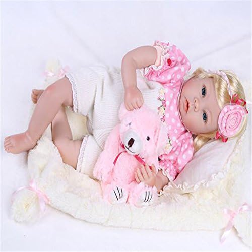 Blosshine My Baby Girl Lifelike Newborn Reborn Pacifier Doll with beautiful Clothes 22 Inches