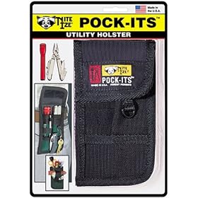 Nite Ize NPI-03-01 Pock-Its Black Handy Clip-On Tool and Gear Carrier